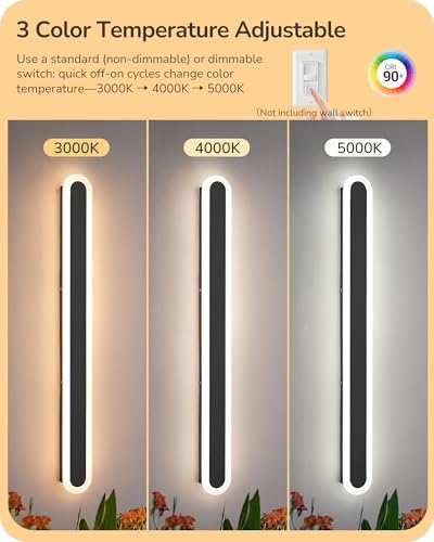Upgraded 47.2" Modern Outdoor Wall Light (94 Count)