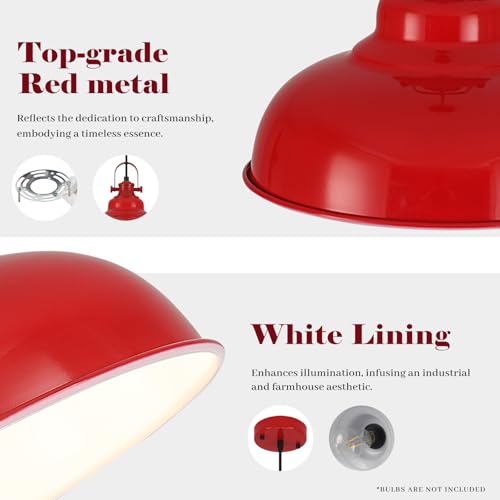 Red Pendant Lights Kitchen Island (2 Count)