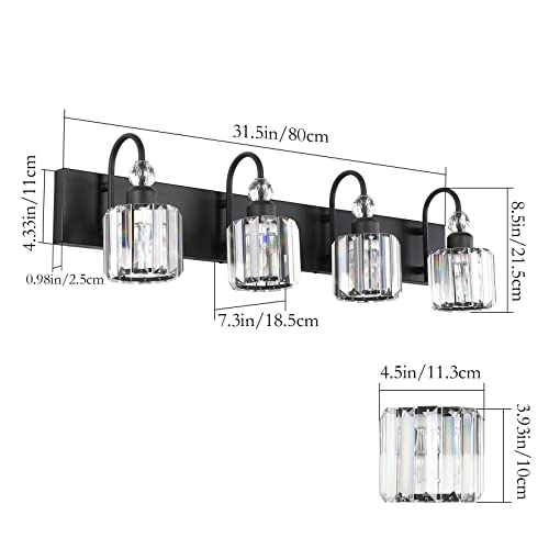 Modern Black Vanity Light