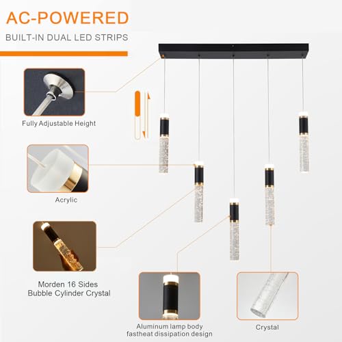 5 Light Modern LED Chandelier