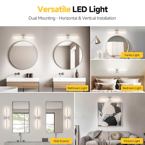 24 Inch Brushed Nickel Bathroom Vanity Light