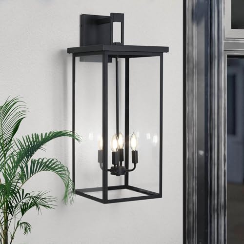 Large Exterior Wall Sconce Modern Outdoor Lights for House 26'' Waterproof