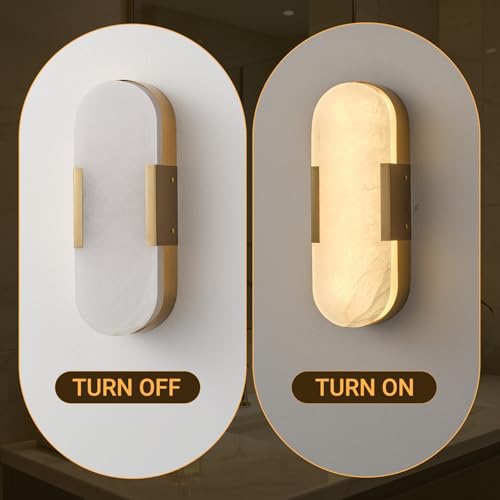 Alabaster Wall Sconces Set of Two (2 Count)