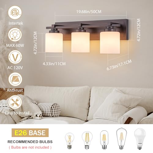 Modern Bathroom Light Fixtures Over Mirror
