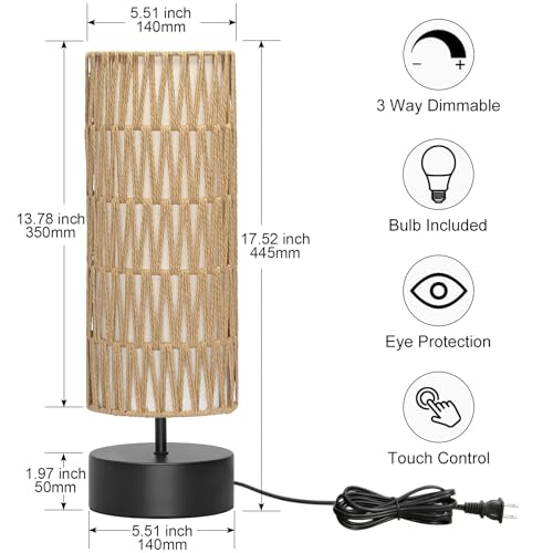 Rattan Table Lamp