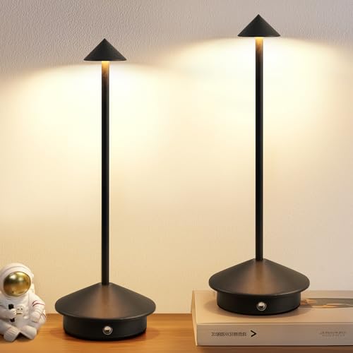 Modern Cordless Table Lamp Set of 2 (2 Count)
