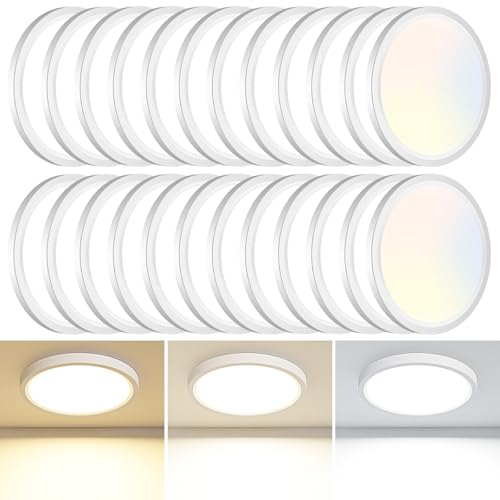 24PACK LED Flush Mount Ceiling Light Fixture (24 Count)