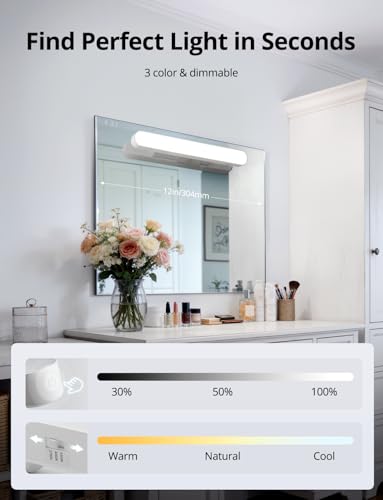 Rechargeable Makeup Light Bar LED Stick on Vanity Lighting for Mirror