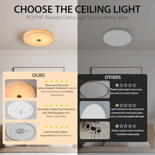 Alabaster Ceiling Light