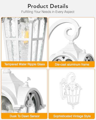 White Porch Lights Outdoor