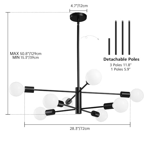 Modern Sputnik Chandeliers Light