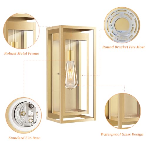 19" Large Outdoor Wall Light Fixtures