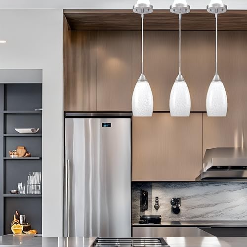 3 Pack Glass Pendant Light (3 Count)