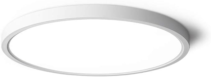 TALOYA LED Ceiling Light Living Room White, 15.8 Inch Thin Flat Modern Flush Mount Lighting Fixture for Bedroom,5 Color Temperatures in 1, 24w Round 0.94 Inch Thickness - Aura Lighting
