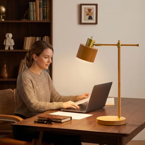 22.2" Mid Century Desk Lamp