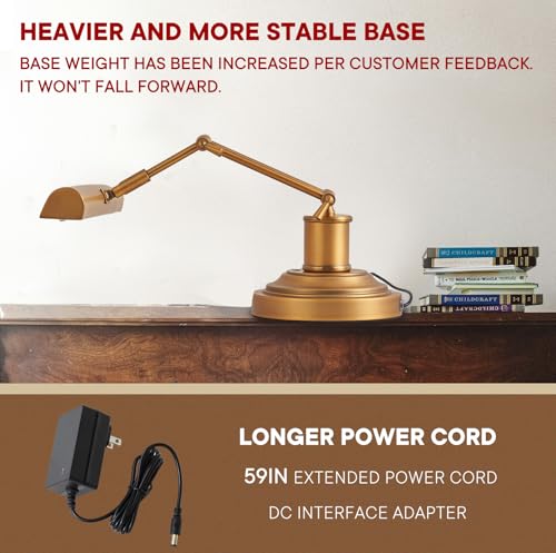 Vintage Piano Lamp for Upright Pianos