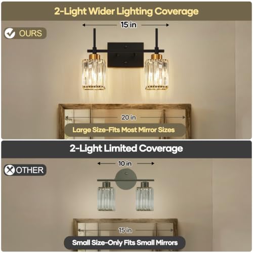 Modern Crystal Bathroom Vanity Light 2