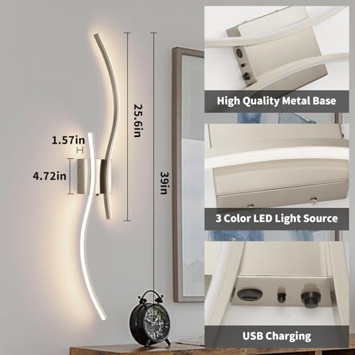 39" LED Battery Operated Wall Scones (2 Count)