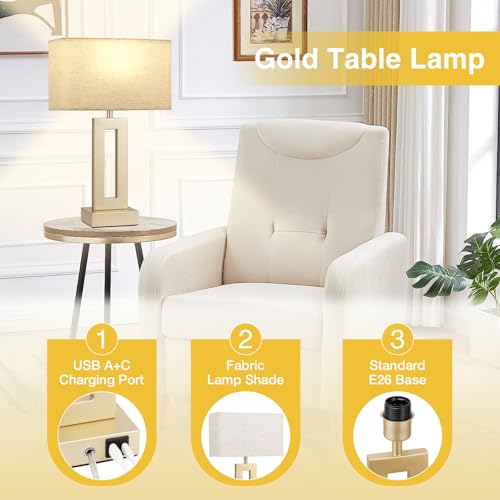 Bedroom Table Lamps Set of 2 (2 Count)