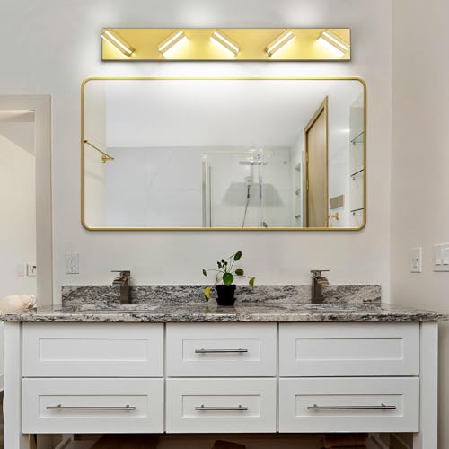 Modern LED Gold Acrylic Bathroom Lights Fixtures 5