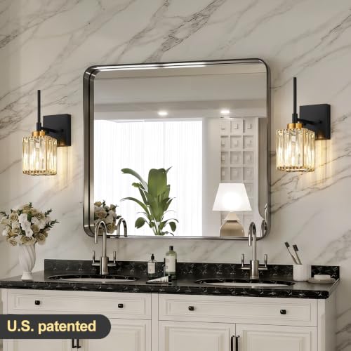 Hardwired] Bathroom Wall Sconces Set of Two Bathroom Light Fixtures (2 Count)