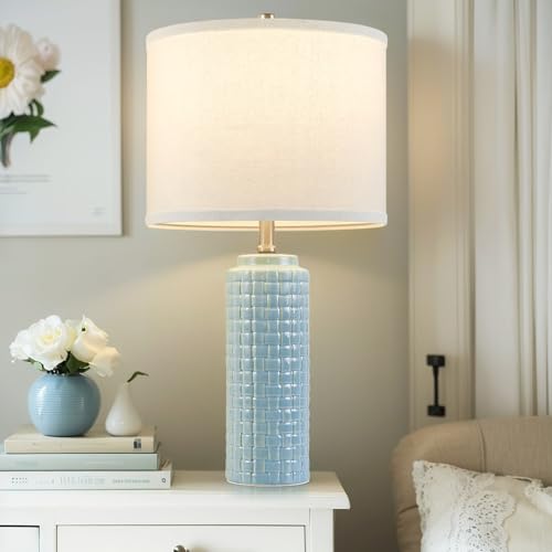 24.8" Ceramic Bedside Lamps Set of 2 (2 Count)