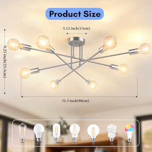 Modern Sputnik Chandelier 8