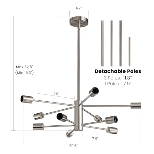 Modern Sputnik Chandeliers Light