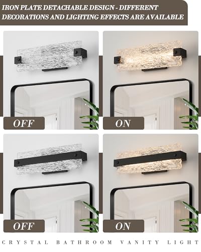 Modern LED Bathroom Vanity Light Fixture Over Mirror