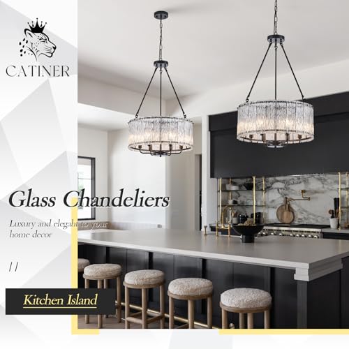 Modern 20" Crystal Glass Chandelier 6