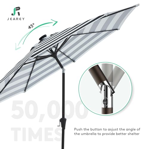 9' Patio Umbrella with Solar Lights