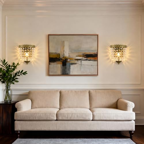 Crystal Wall Sconces Set of Two (2 Count)