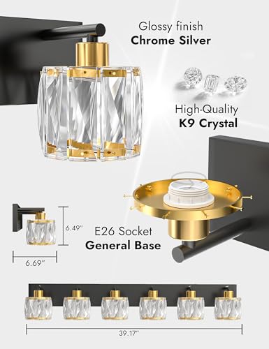 Crystal Vanity Lights for Bathrooms