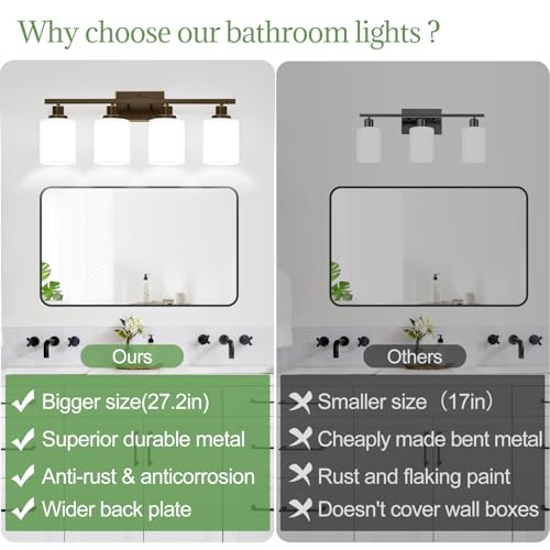 4 Light Bathroom Light Fixtures