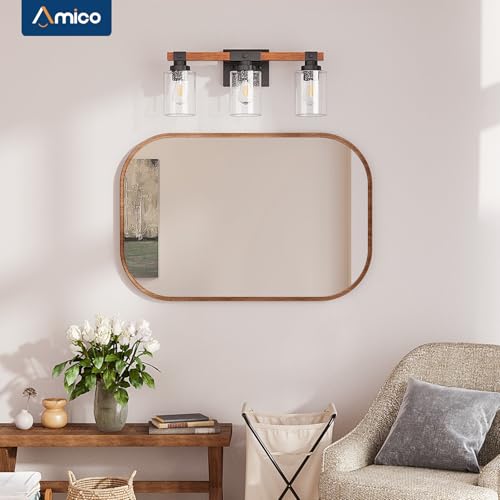 3 Light Farmhouse Bathroom Vanity Light