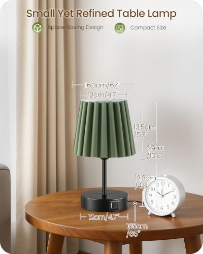Small Bedside Table Lamps Set of 2 (2 Count)