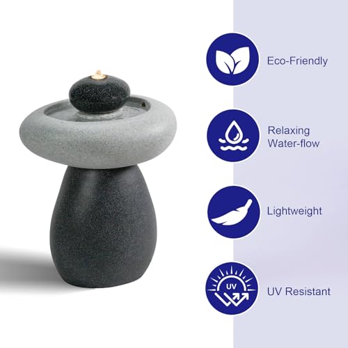 24.02" H Outdoor Water Fountain Made with Eco