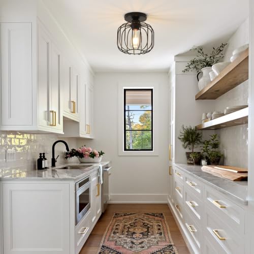 Industrial Flush Mount Ceiling Light