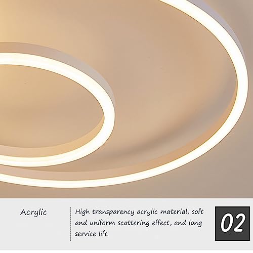 Chaners Ceiling Light LED Ceiling Light Ring Design Lighting Dimmable with Remote Control Lights for Living Room Bedroom Hallway