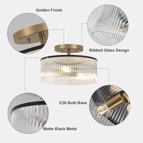 3 Light Glass Semi