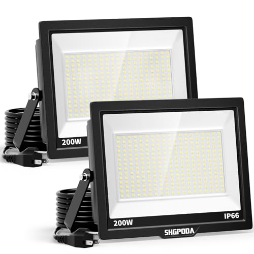 2 Pack 200W LED Flood Lights Outdoor (2 Count)