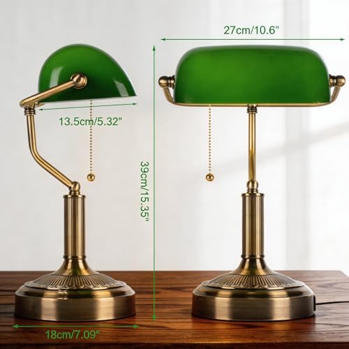 Bankers Lamp with USB&Type