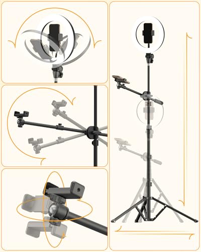 Ring Light with 62'' Tripod Stand for Video Recording