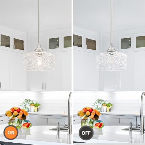 Modern Brushed Nickel Pendant Lights Kitchen Island