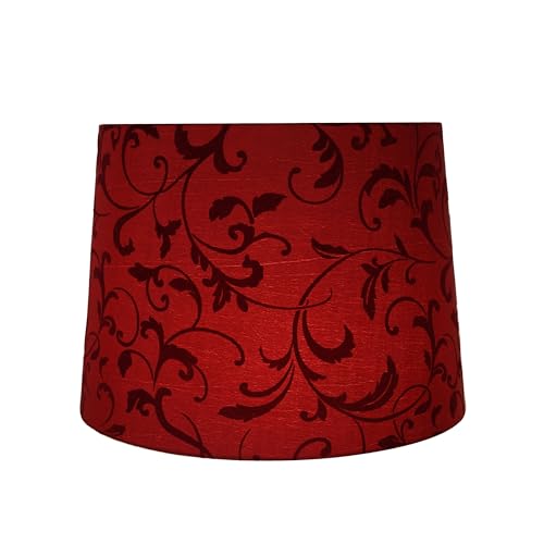 32325A Transitional Hardback Empire Shaped Spider Construction Lamp Shade in Red