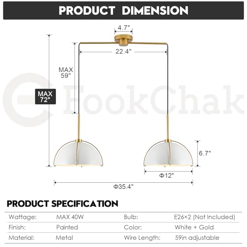 Contemporary White Gold Pendant Light Over Table 2