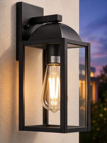 Outdoor Wall Sconce (1 Pack, Black)
