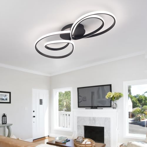 Modern LED Ceiling Light (Black)