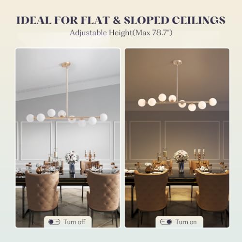 41 Inch Gold Linear Chandelier