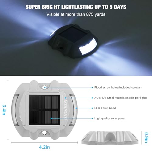 Solar Deck Driveway Dock Lights (12 Count)